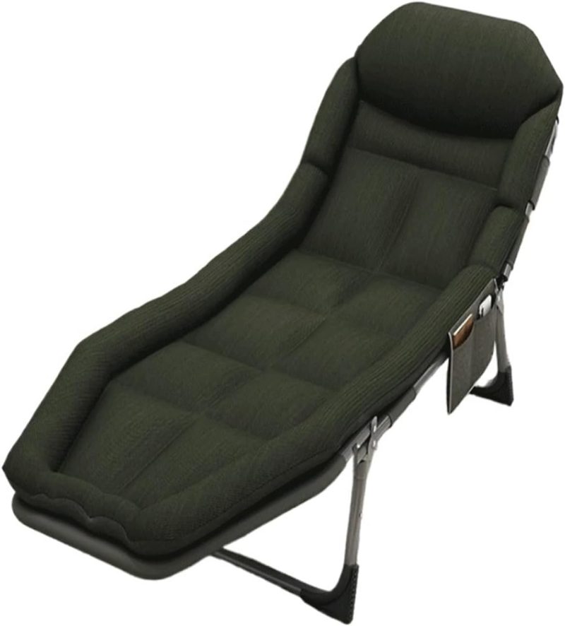 Folding Bed Recliner Single Lunch Break Bed Office Nap Artifact Household Camping Bed Multifunctional