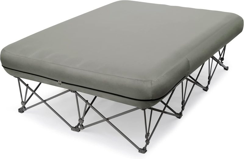 Camping Cot,Camping Cots for Adults,Folding Camping Cot with Inflatable Air Mattress and Carry Bag,for Outdoor Travel Camp Beach Vacation (not Included The Airpump)