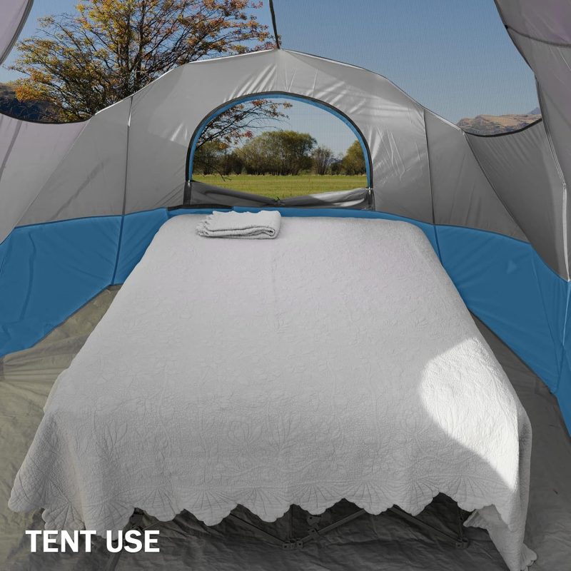 Camping Cot,Camping Cots for Adults,Folding Camping Cot with Inflatable Air Mattress and Carry Bag,for Outdoor Travel Camp Beach Vacation (not Included The Airpump) - Image 2